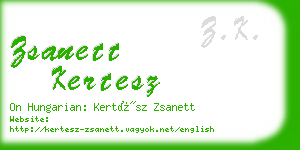 zsanett kertesz business card